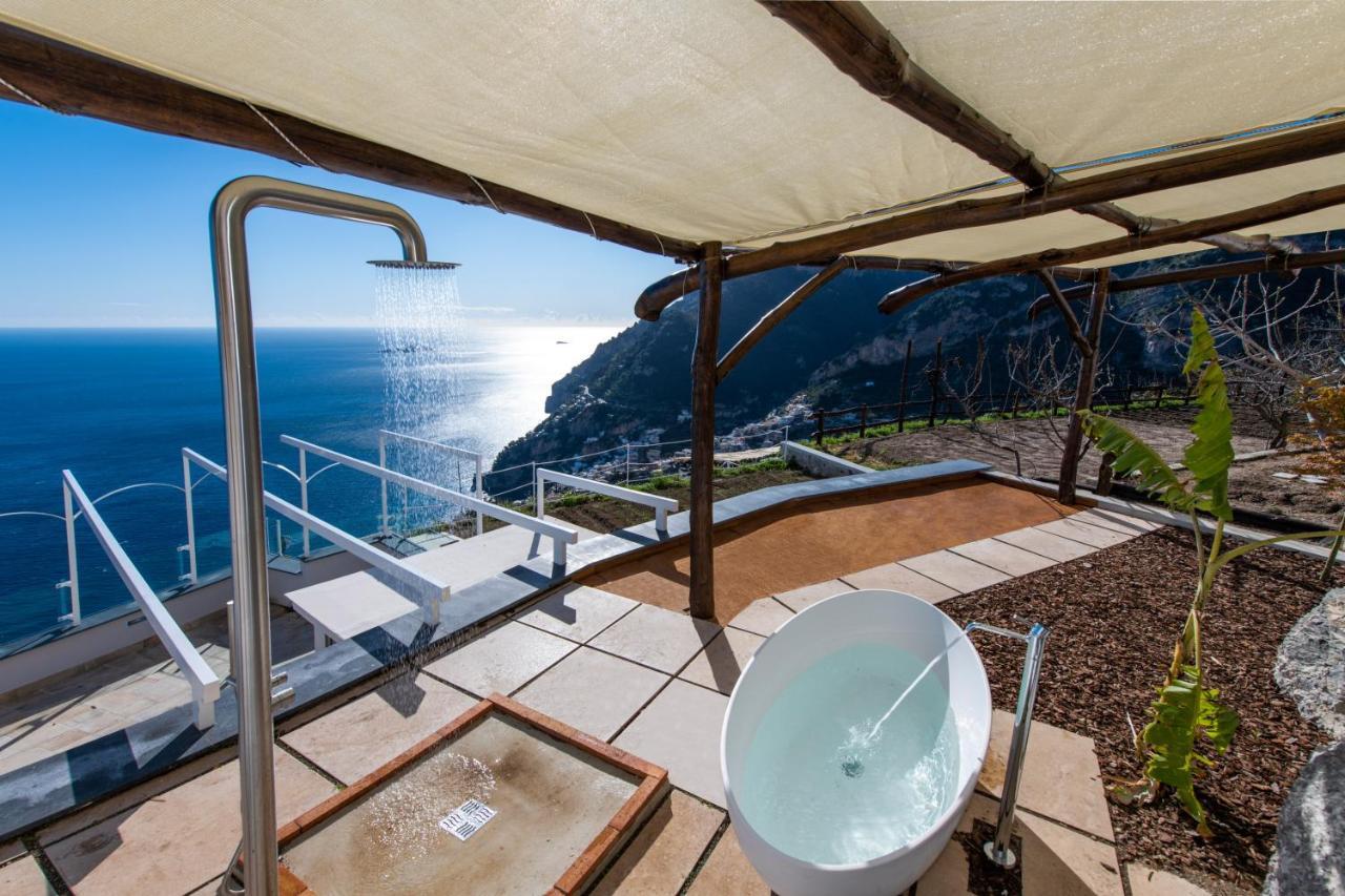 Villa La Tagliata Spectacular Jacuzzi Tub Amazing View And Private Parking Garage Positano Exterior photo