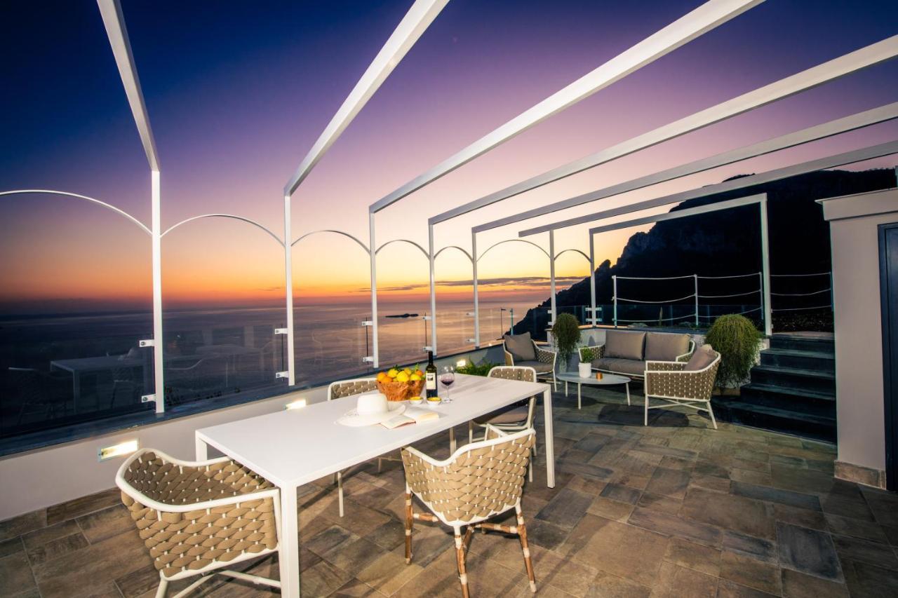 Villa La Tagliata Spectacular Jacuzzi Tub Amazing View And Private Parking Garage Positano Exterior photo
